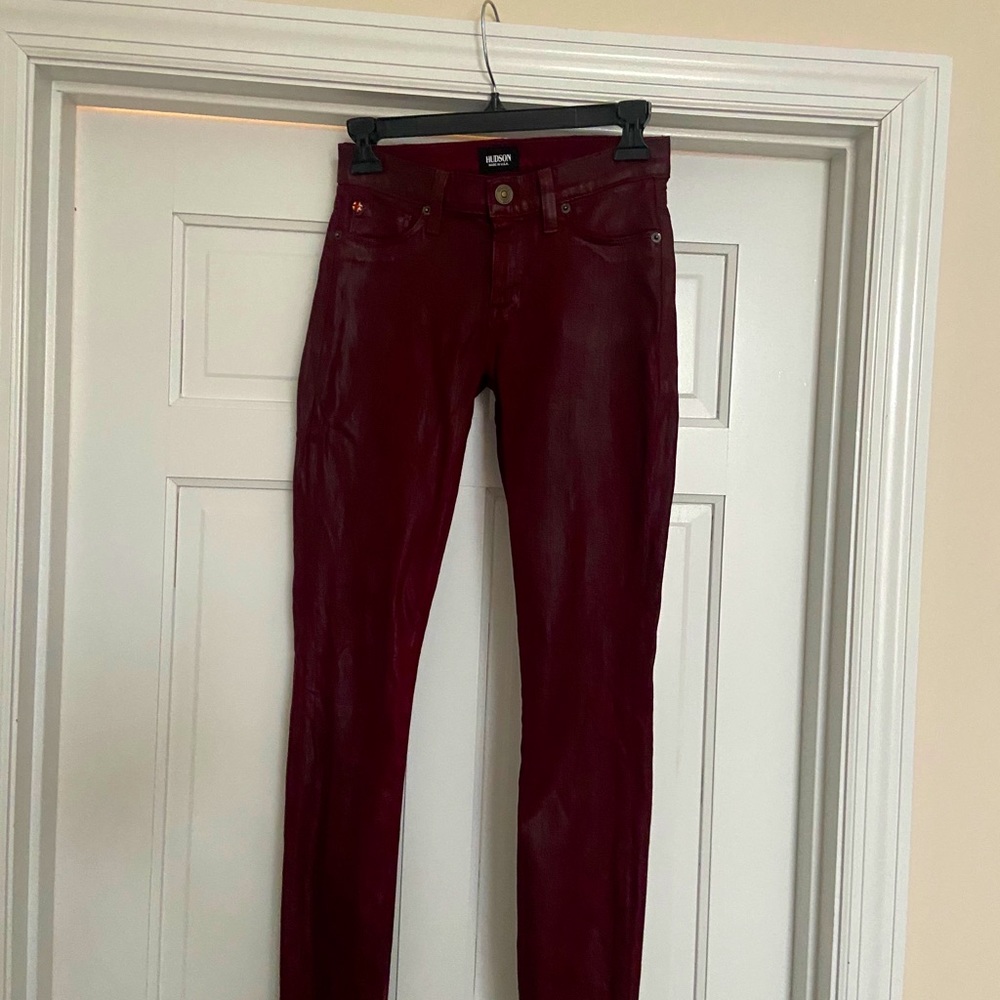 Hudson Coated Skinny Jeans